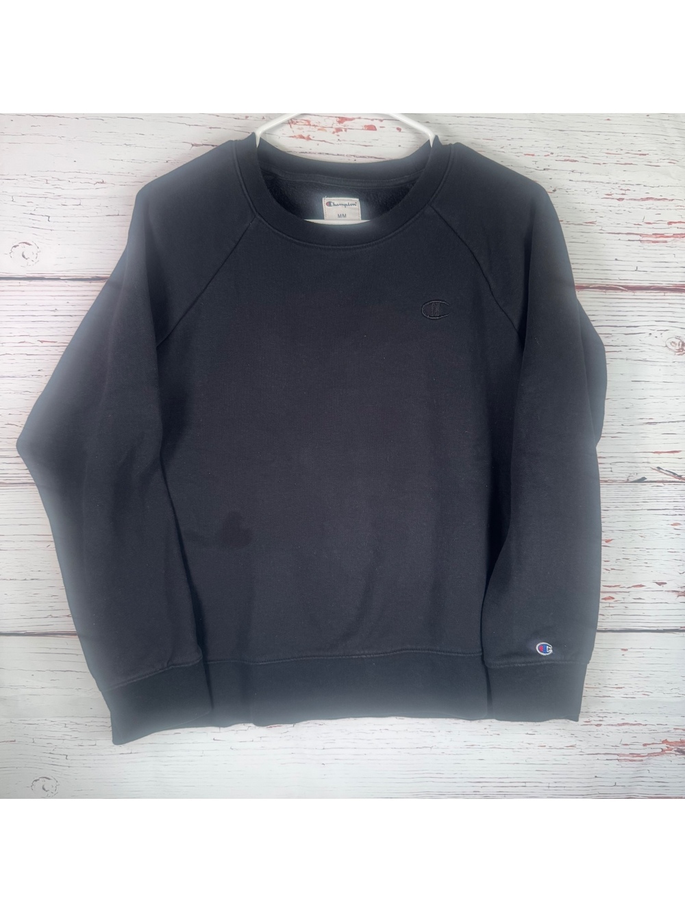 Champion Black Crewneck Sweatshirt Medium